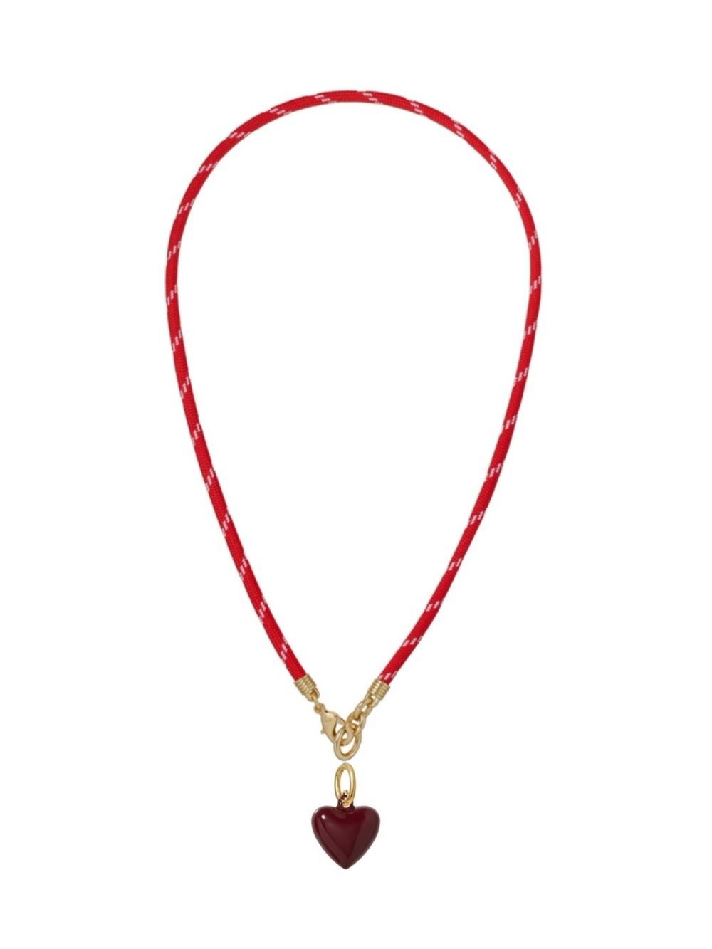 Roxanne Assoulin The Happy
Cord
Charm Necklace Red Cord
Burgundy Heart